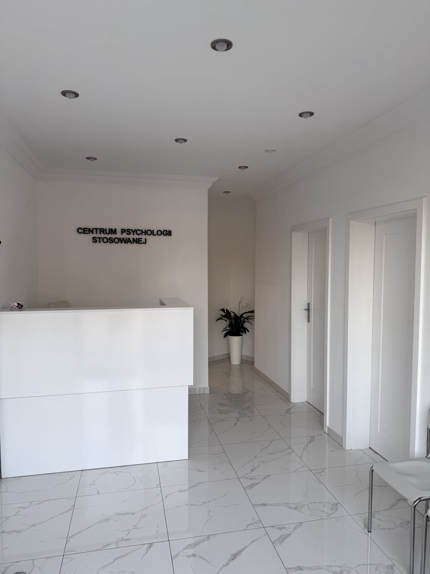 Poczekalnia Centrum Psychologii Stosowanej w Lublinie